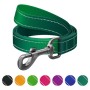 Повідець для собак WAUDOG Nylon Mono світловідбивний, S, Ш 15 мм, Д 300 см, зелений (464318)