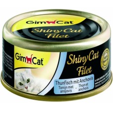Консерви для котів GimCat Shiny Cat Filet З тунцем та анчоусом 70 г (4002064413761)