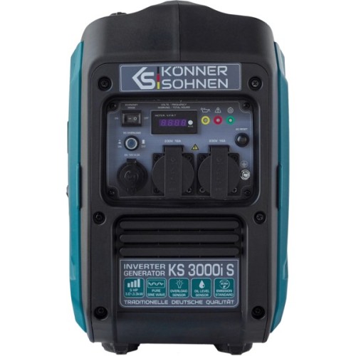 Генератор Konner&Sohnen інверторний KS3000IS, 230V, 3.3kW, ручни (KS3000IS)