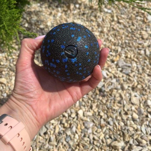 Масажний м'яч PowerPlay PP-4351 Epp Massage Ball (d10) Чорно/Синій (PP-4351_Blue_d10)