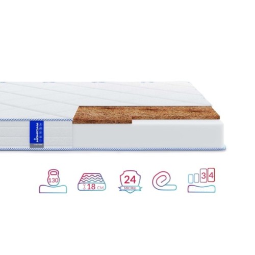 Матрац Highfoam Obeliks Elios скрутка, анатомічний двосторонній 180 x 190 см (4820001289176)