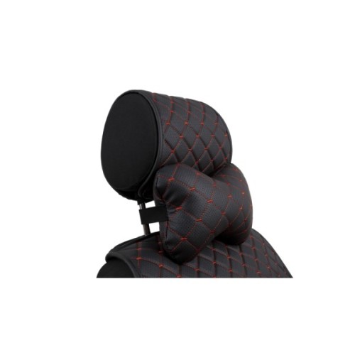 Подушка EVAtech ECO 27х16 см чорна з червоною ниткою (SPCRBR)