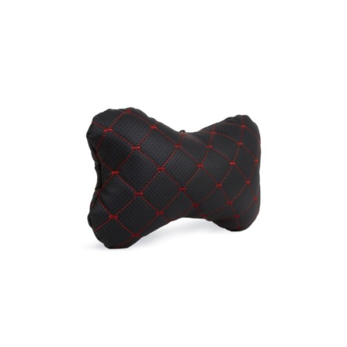 Подушка EVAtech ECO 27х16 см чорна з червоною ниткою (SPCRBR)