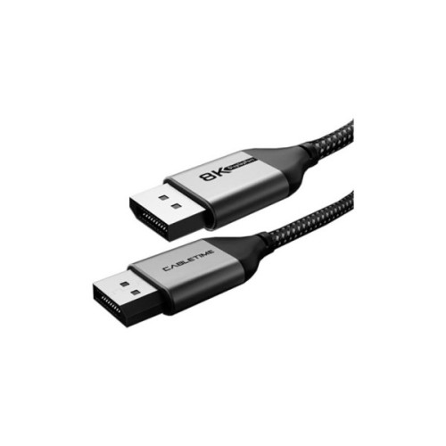 Кабель мультимедійний DisplayPort M to DisplayPort M 2.0m V1.4 Cabletime (CA914647)