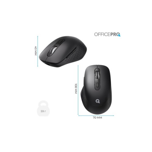 Мишка OfficePro M265B Wireless/Bluetooth Silent Click Black (M265B)