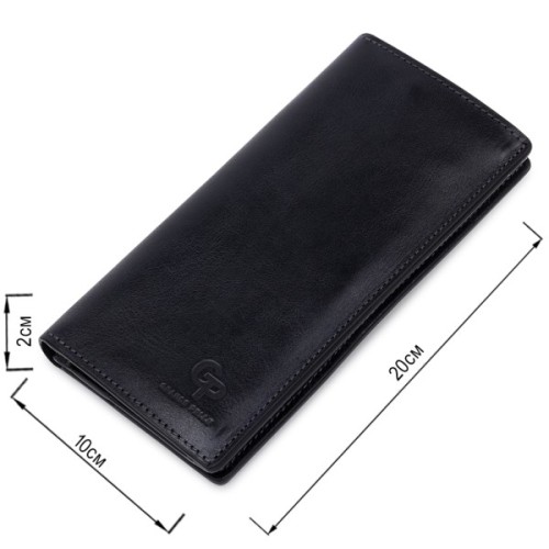 Портмоне Grande Pelle Шкіряне унісекс Синє (11556)