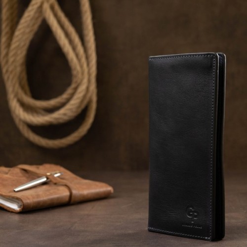 Портмоне Grande Pelle Шкіряне унісекс Синє (11556)