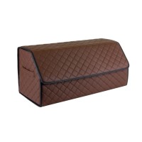 Сумка-органайзер EVAtech ECO L 30x30x65 см коричнева з коричневою ниткою (EHECELZZBB)