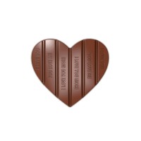 Форма для шоколаду Chocolate World серія "Valentine" Плитка серце 100 г (12044 CW)