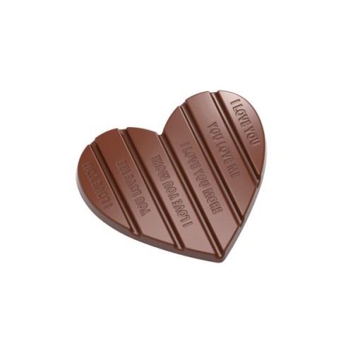 Форма для шоколаду Chocolate World серія "Valentine" Плитка серце 100 г (12044 CW)