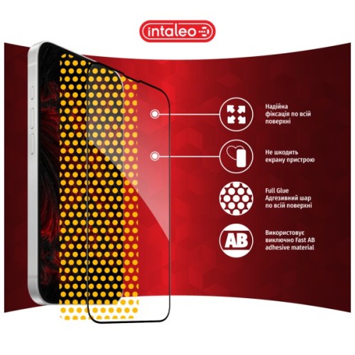 Скло захисне Intaleo Full Glue Apple iPhone 16E Black (1283126614316)