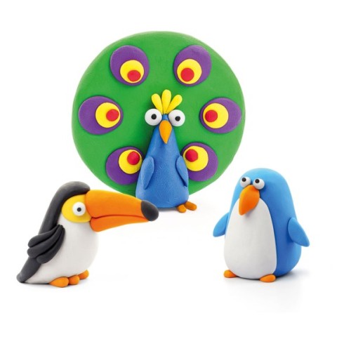 Набір для творчості Lipaka Птахи Пінгвін, павич, тукан (60026-UA01)