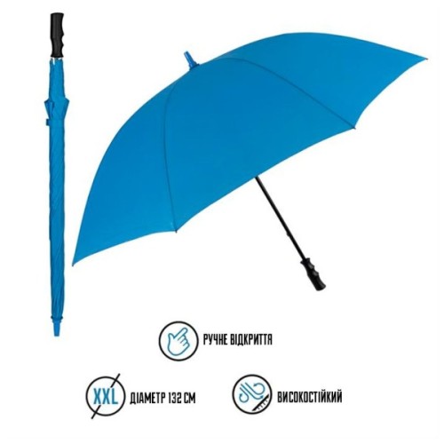 Парасоля Perletti Golf XXL тростина, з системою антивітер, синя (P96020-05)