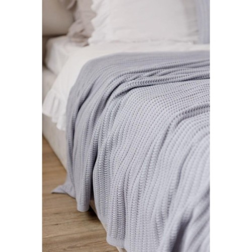 Плед Прованс COTTON сірий 50% бавовна 50 % акрил 200 х 220 см (040381)