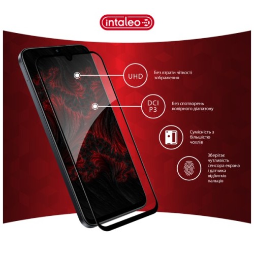Скло захисне Intaleo Full Glue ESD Xiaomi Poco C85 4G Black (1283126628283)