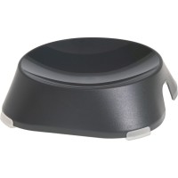 Посуд для котів Fiboo Flat Bowl миска без антиковзких накладок темно-сіра (FIB0134)