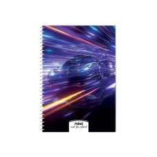 Блокнот Maxi А5, пластикова обкладинка, спіраль, 60 арк., клітинка (MX21213-14)