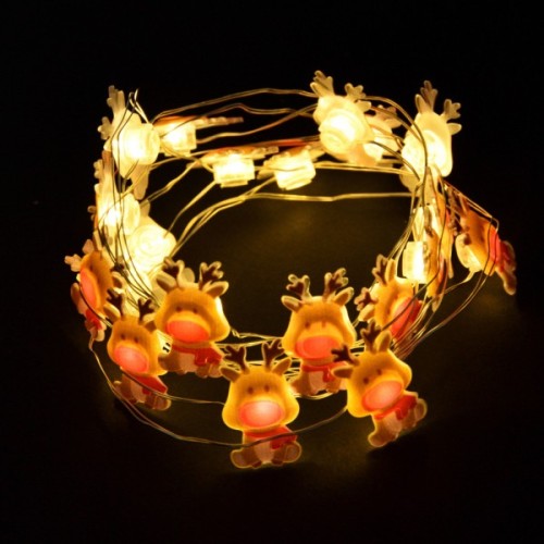 Гірлянда YES! Fun На мідному дроті Олені 20 LED Тепло-біла 2.2 м На батарейках (801206)