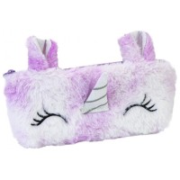 Пенал Cool For School плюшевий 1 відділення фіолетовий (CF87069)