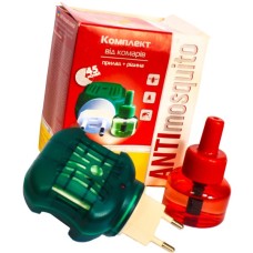 Фумігатор Anti mosquito проти комарів у комплекті з рідиною на 45 ночей 30 мл (4820055140690)