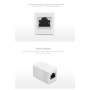 Зрощувач RJ45 8P8C NW114 White Ugreen (20311)