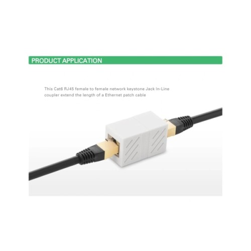 Зрощувач RJ45 8P8C NW114 White Ugreen (20311)