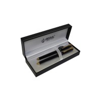 Ручка пір'яна Regal набір перо + ролер в подарунковому футлярі Чорний (R12223.L.RF)