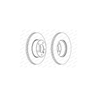 Гальмівний диск FERODO DDF1536
