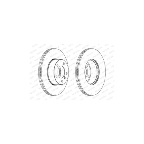 Гальмівний диск FERODO DDF1536
