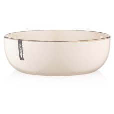 Тарілка Ardesto Marmo Бежева 19 см Супова (AR2919MRBS)