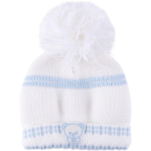 Шапка дитяча Luvena Fortuna тепла для хлопчиків з помпоном (G8528 M)