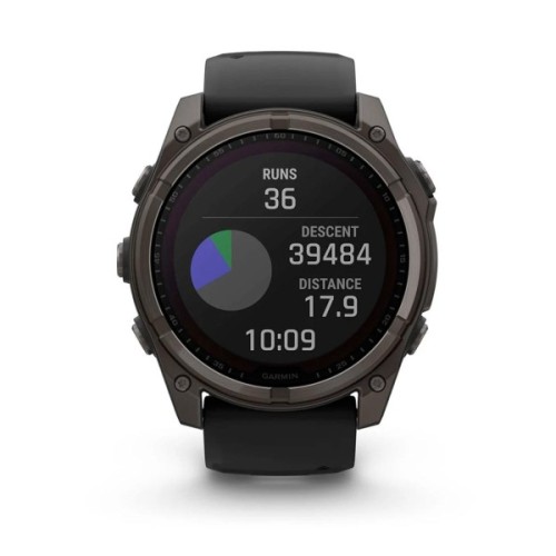 Смарт-годинник Garmin fenix 8 51mm,Saph Solar,CrbnGry Ti/Blk,Blk/PblGryBnd (010-02907-11)