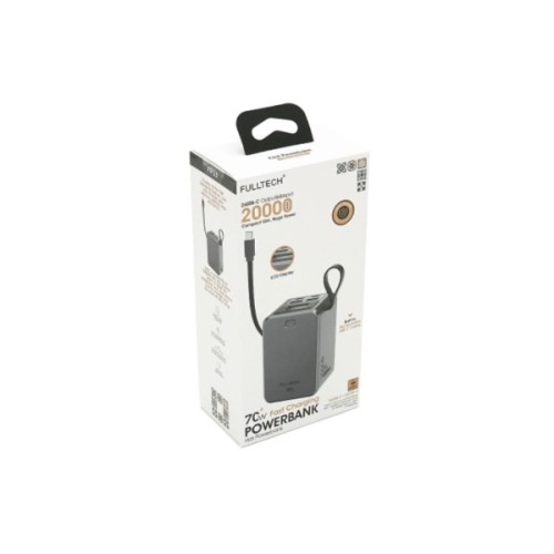 Батарея універсальна FULLTECH 20000mAh, 70W, PD, QC (FP33 / 46151)