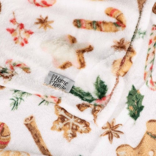 Плед Ardesto Flannel 100% поліестер, імбирні пряники 160х200 см (ART0118PB)