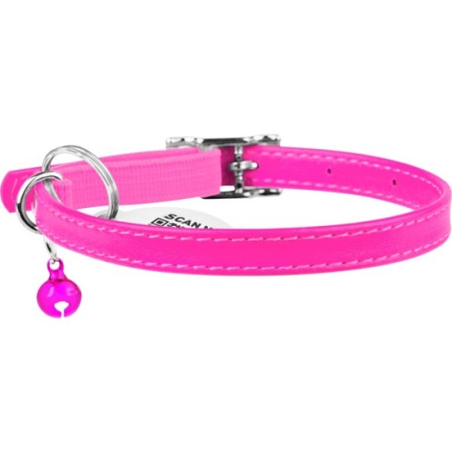 Нашийник для тварин WAUDOG Glamour з QR паспортом Д 22-30 см рожевий (32487)
