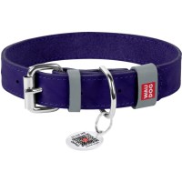 Нашийник для тварин WAUDOG Classic шкіряний 25 мм х 38-49 см фіолетовий (02189)