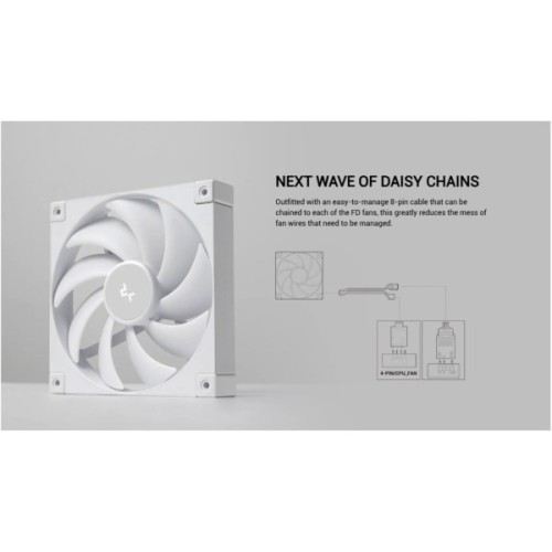 Кулер до корпусу Deepcool FD14 WH