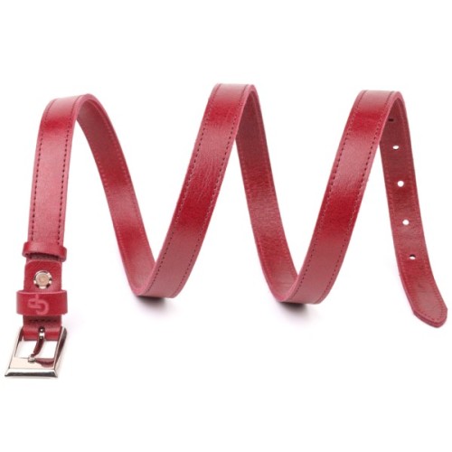 Ремінь Grande Pelle Жіночий з натуральної шкіри Бордовий (21447)