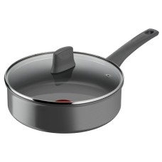 Сотейник Tefal Renewal, 24см, алюміній, бакеліт, скло, сірий (C4263243)