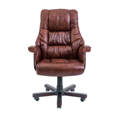 Офісне крісло Richman Конгрес Вуд M-2 Широкий (Anyfix Wide) Шкіра Люкс Коричнева (R00000047194)