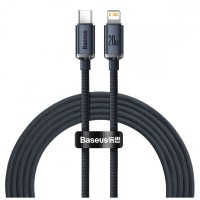 Дата кабель USB-C to Lightning 2.0m 20W Crystal Shine Series black Baseus (CAJY000301)