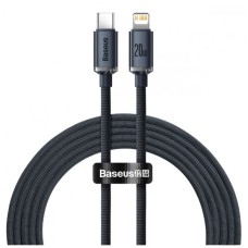 Дата кабель USB-C to Lightning 2.0m 20W Crystal Shine Series black Baseus (CAJY000301)