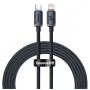 Дата кабель USB-C to Lightning 2.0m 20W Crystal Shine Series black Baseus (CAJY000301)