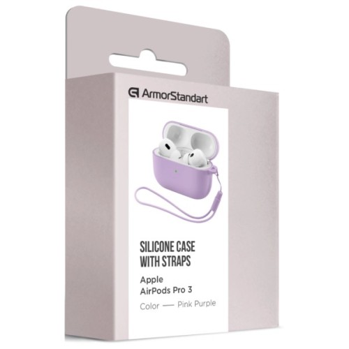 Чохол для навушників Armorstandart Silicone Case для Apple Airpods Pro 3 Pink Purple (ARM88298)