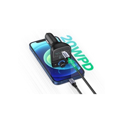 FM модулятор Ugreen CD229 Bluetooth Car Charger (5.0+PD+QC3.0+USB Flash Drive+TF (CD229)