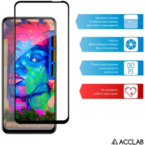 Скло захисне ACCLAB Full Glue Infinix Hot 50i Black (1283126606885)