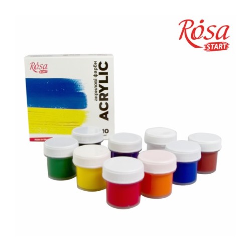 Акрилові фарби Rosa START Ukraine 9 x10 мл (4823098531043)
