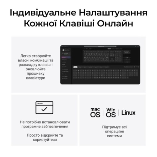 Клавіатура Keychron V6 Ultra Keychron Red Switch RGB UA White (V6U-F1-UA)