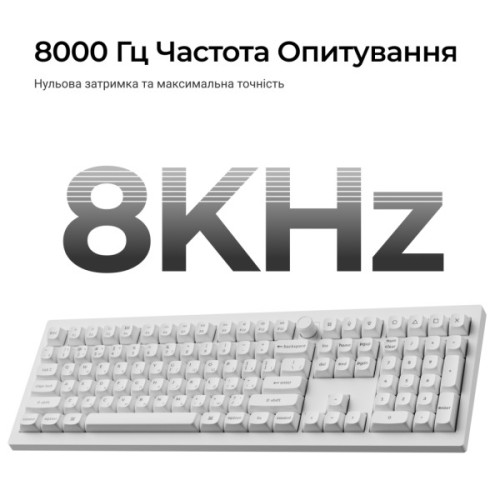 Клавіатура Keychron V6 Ultra Keychron Red Switch RGB UA White (V6U-F1-UA)