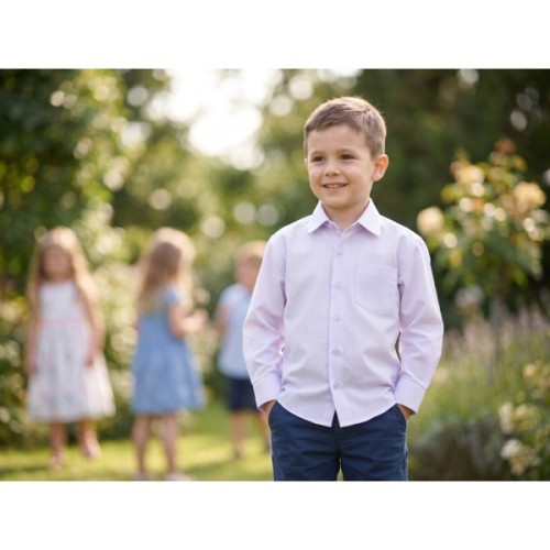 Сорочка дитяча Herdal з довгим рукавом (344-3-116B-lilac)